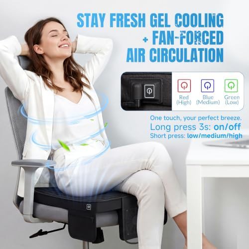 USB powered cooling seat cushion with fan — photo 4