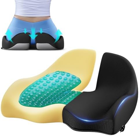 Large cooling gel memory foam cushion