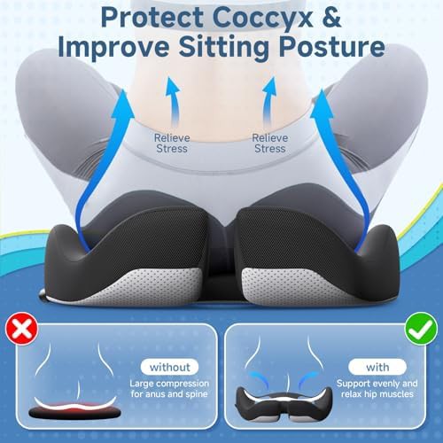 Large cooling gel memory foam cushion — photo 4