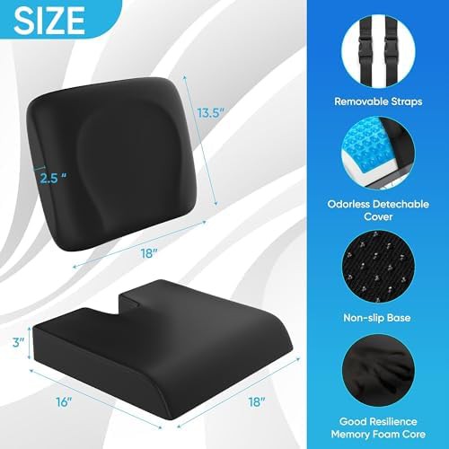 Two piece gel wheelchair cushion set — photo 4