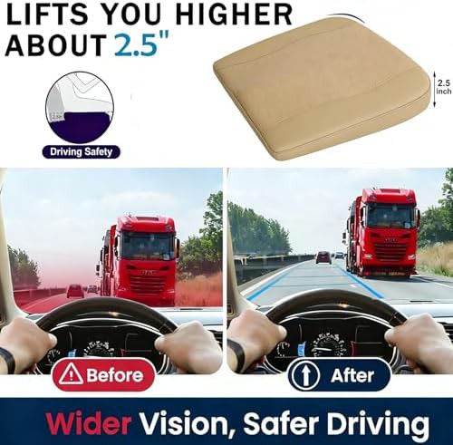 Beige memory foam booster driving pad — photo 5