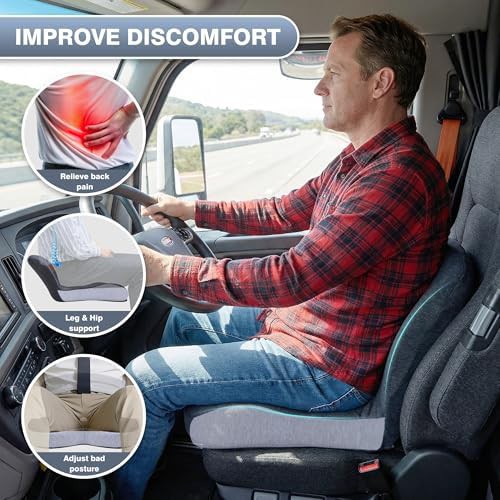 Memory foam car cushion for sciatica — photo 5