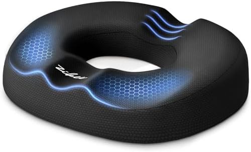 Donut pillow with pressure relief hole