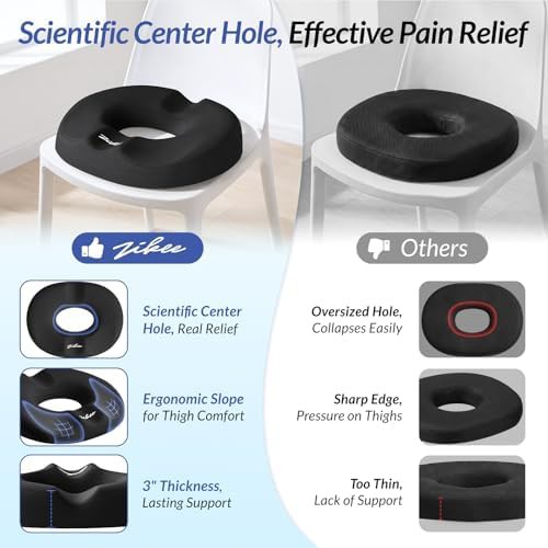 Donut pillow with pressure relief hole — photo 4