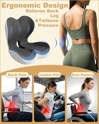 Office chair seat and lumbar support set — photo 4