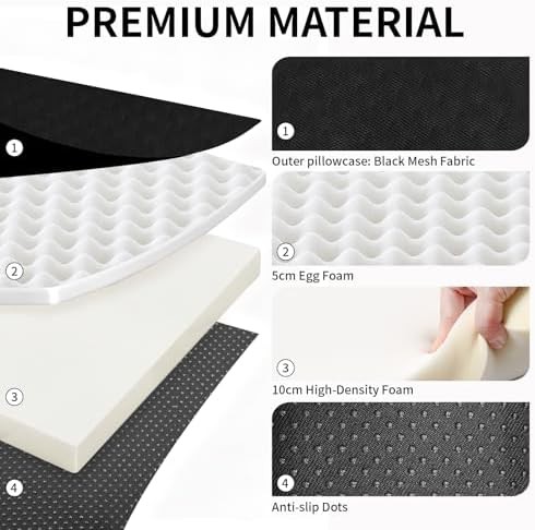 Varrisin extra thick mesh chair booster 5.9 inch — photo 4