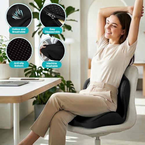Black L-shaped driving support cushion — photo 3