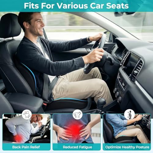 Black L-shaped driving support cushion — photo 4