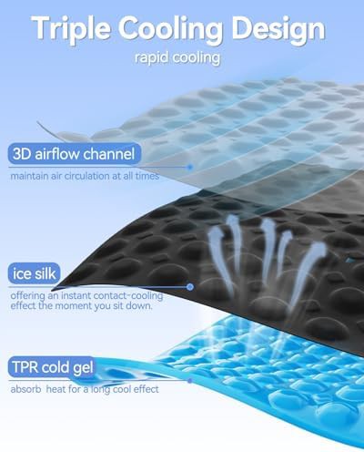 Cooling ice gel driving seat cushion — photo 2