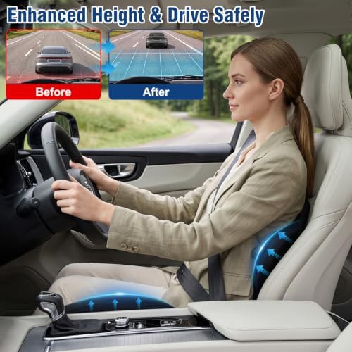 Car seat cushion with lumbar pillow — photo 3