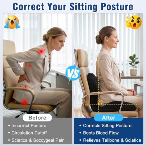 Car seat cushion with lumbar pillow — photo 5