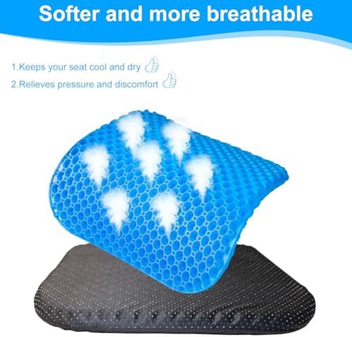 Gel wheelchair cushion with carrying handle — photo 4