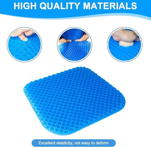 Gel wheelchair cushion with carrying handle — photo 5