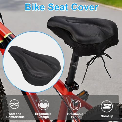 Universal gel padded bicycle seat cover — photo 3