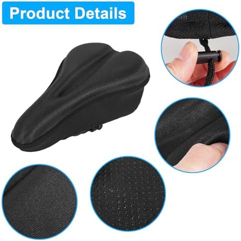 Universal gel padded bicycle seat cover — photo 5