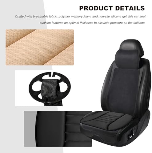 Breathable black memory foam driver cushion — photo 4