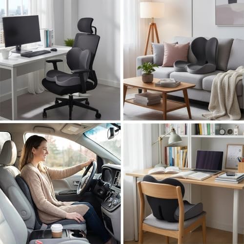 Ergonomic memory foam coccyx chair cushion — photo 5