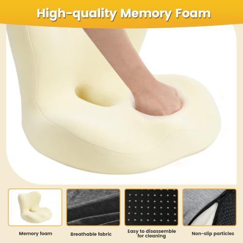 Orthopedic gel and memory foam coccyx cushion — photo 3