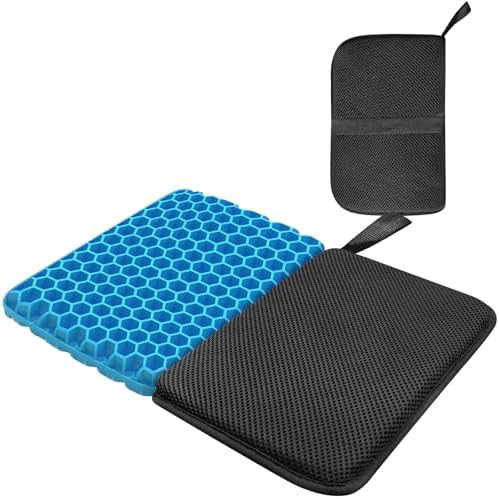 Foldable honeycomb gel travel cushion