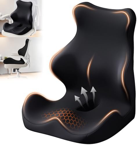 L-shaped cushion for sciatica relief