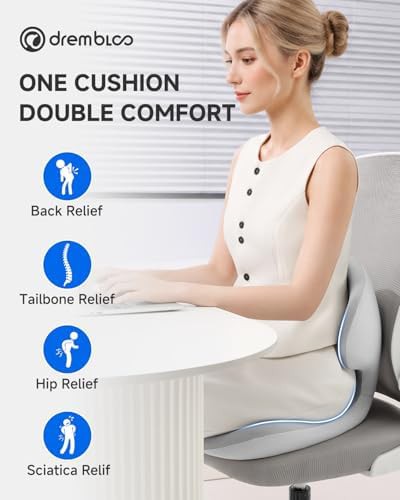 Ergonomic memory foam office seat pad — photo 4
