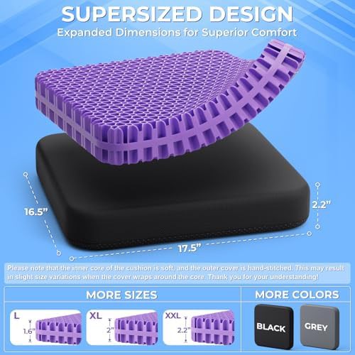 Thick honeycomb gel cushion for chairs — photo 3