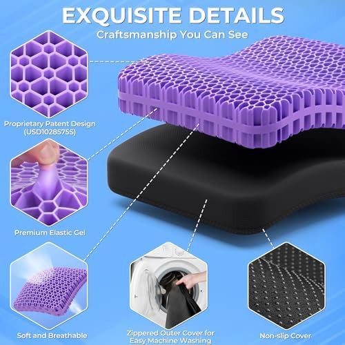 Thick honeycomb gel cushion for chairs — photo 5