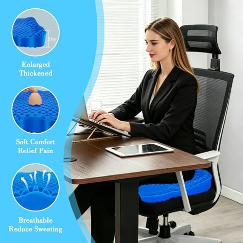 Thick honeycomb gel stadium seat cushion — photo 5