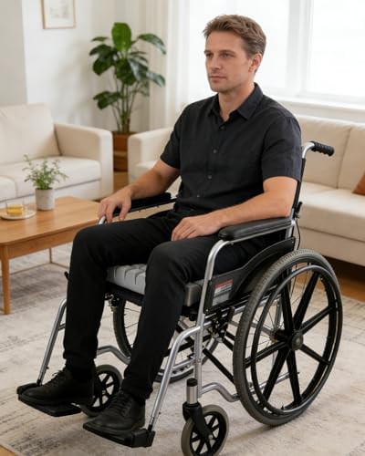 Gray waffle foam pad for wheelchairs — photo 3