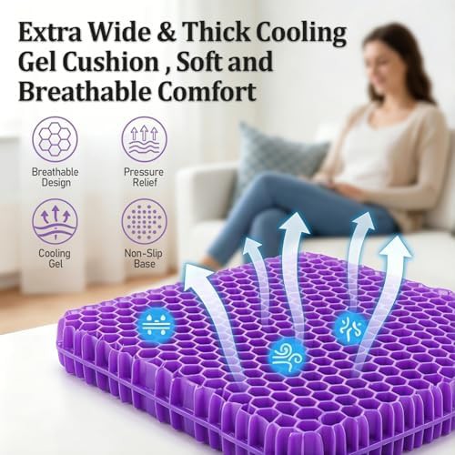 Purple double layer honeycomb gel pad — photo 5