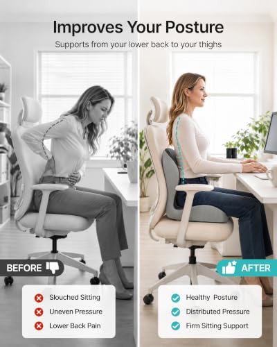 Memory foam cushion with lumbar support — photo 4