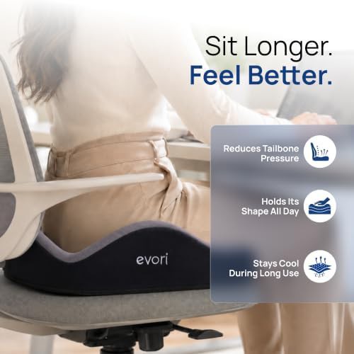 Memory foam coccyx support seat cushion — photo 3