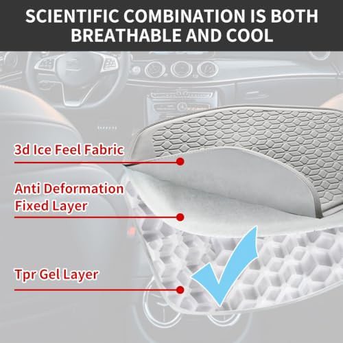 Thin black gel cushion for driving — photo 4
