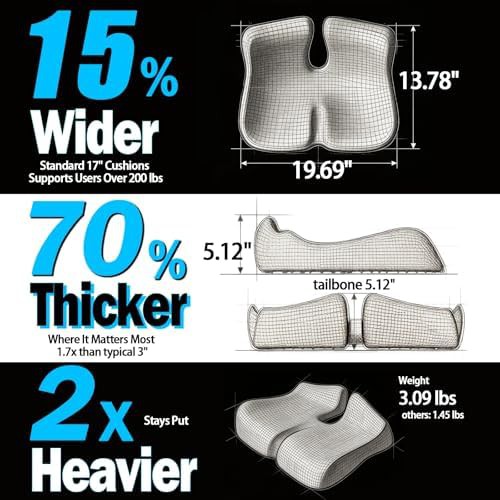 Extra large cushion for sciatica relief — photo 4
