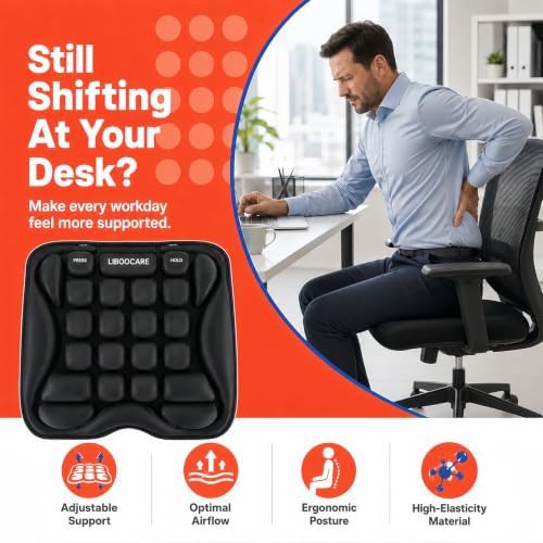 Inflatable air cell office chair cushion — photo 4