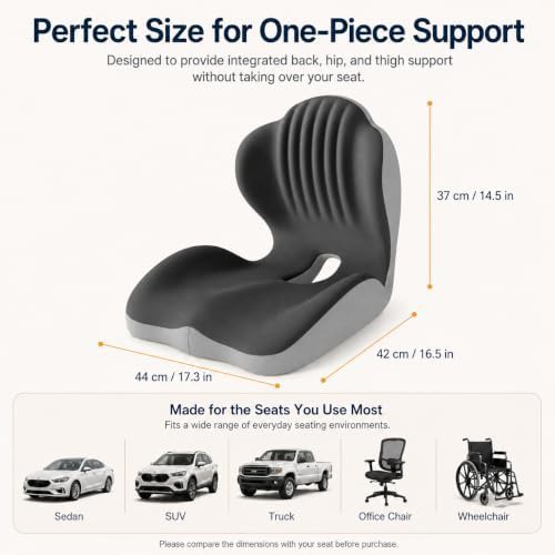 Ergonomic tailbone and lumbar support cushion — photo 2