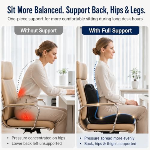 Ergonomic tailbone and lumbar support cushion — photo 4