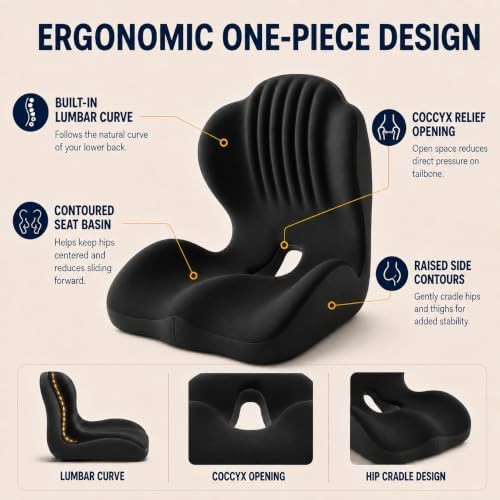 Office seat cushion with lumbar support — photo 5