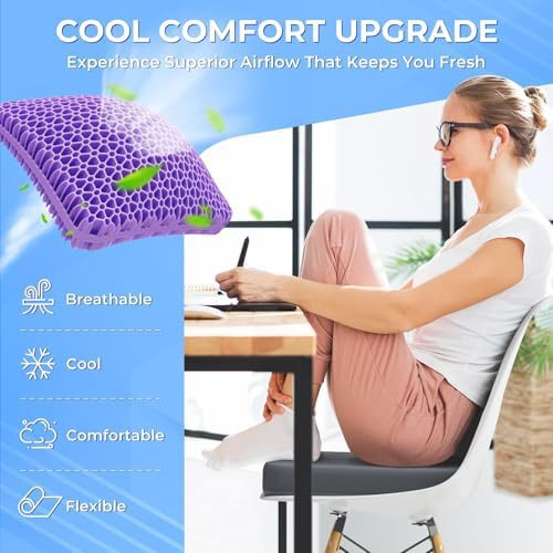 Breathable thick gel cushion for long sitting — photo 3