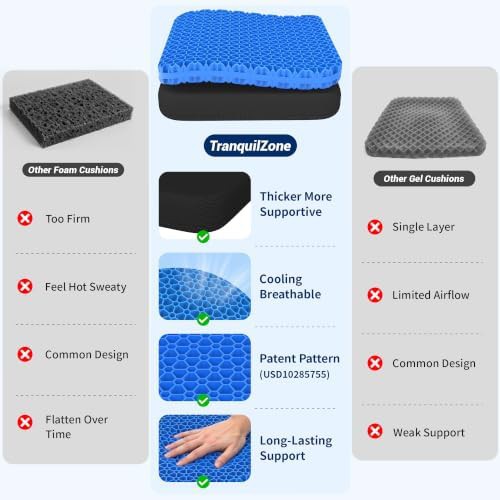 Large gel cooling chair cushion — photo 5