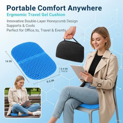 Foldable honeycomb gel stadium seat pad — photo 5