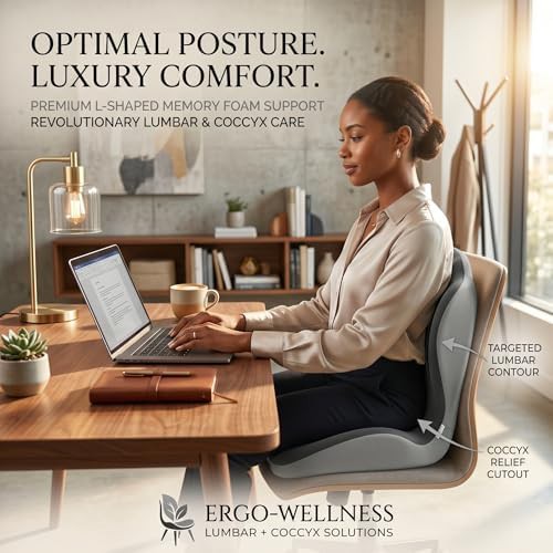 Ergonomic L-shaped lumbar and seat support — photo 3