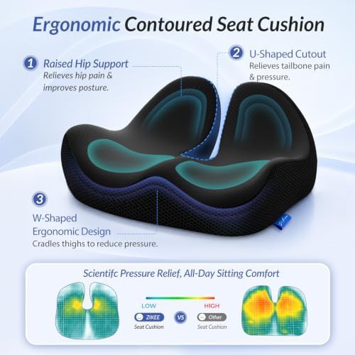 Contoured cushion with raised back support — photo 3