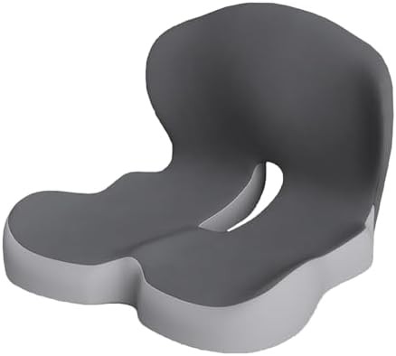 Orthopedic memory foam cushion double gray