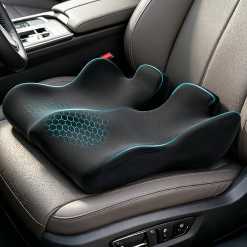 Memory foam cushion for tailbone relief