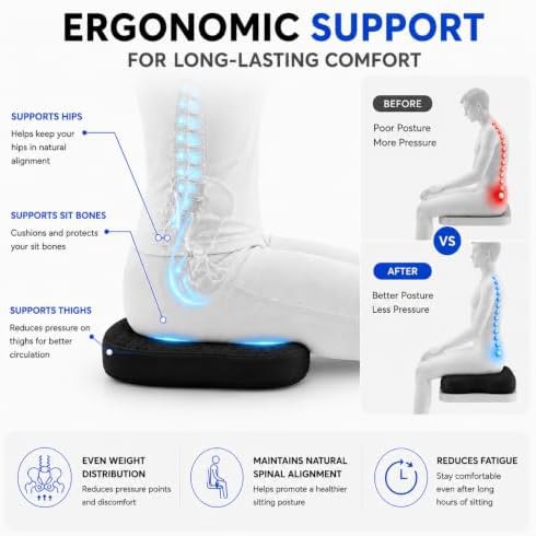 Orthopedic memory foam for hemorrhoid relief — photo 3