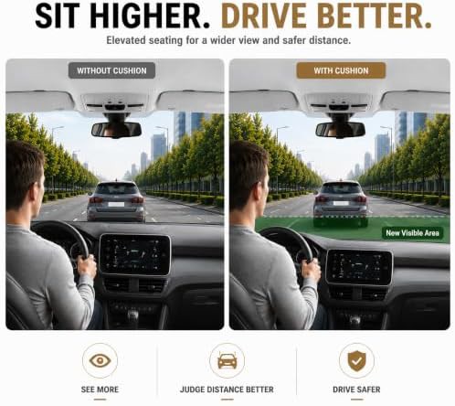 Breathable ergonomic memory foam driving pad — photo 4