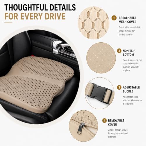 Breathable ergonomic memory foam driving pad — photo 5