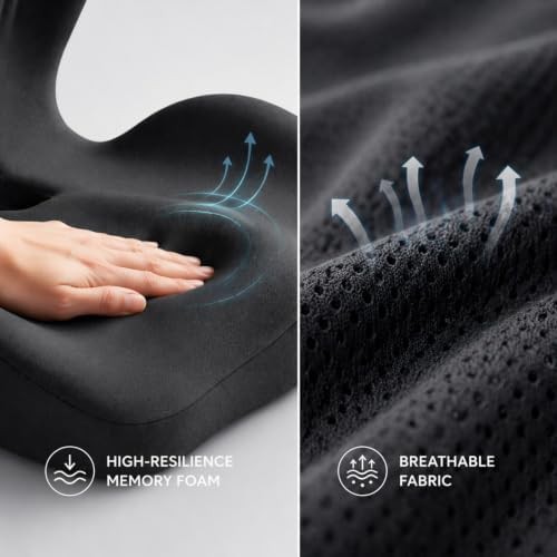 Ergonomic memory foam seat and lumbar support — photo 5