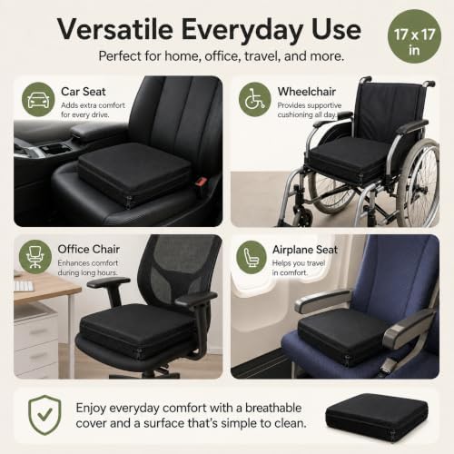 Inflatable air seat cushion for pressure relief — photo 3